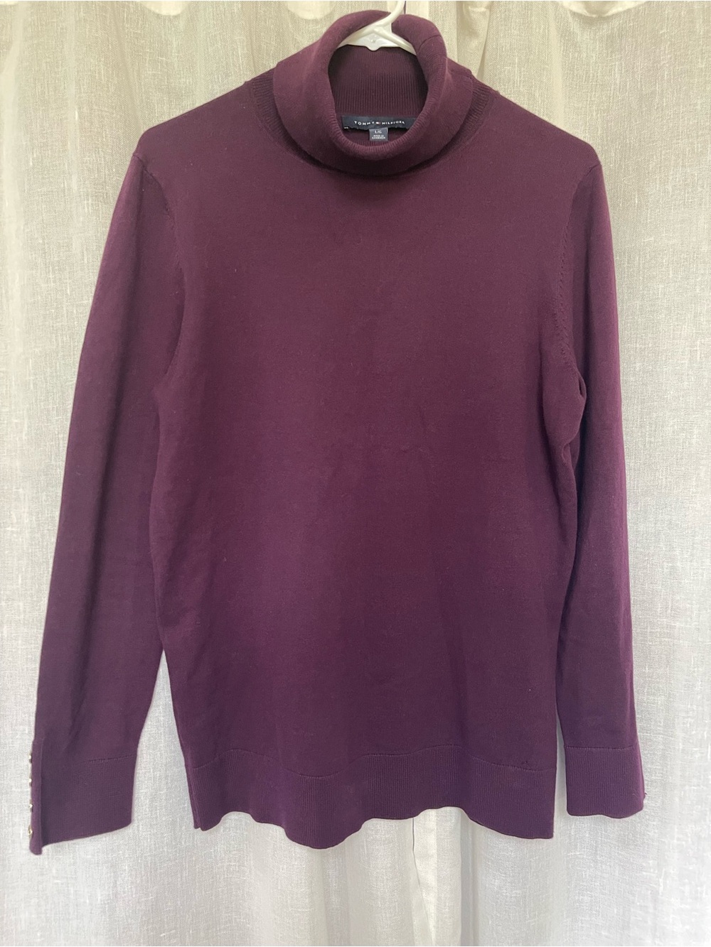 Tommy Hilfiger Plum Turtleneck